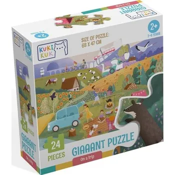 Dětské zboží KukiKuk Giaaant Puzzle On a Trip