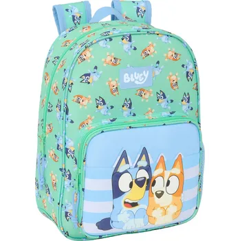 Školní batoh Školní batoh Bluey Sisters, zelený, 26 x 34 x 11 cm