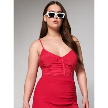 Dámské tričko Sinsay - Crop top na ramínka - fuchsiová - 8984J-43X - 8984J-43X-M