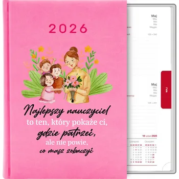 Kalendář Knižkový kalendář 2026 A5 růžový