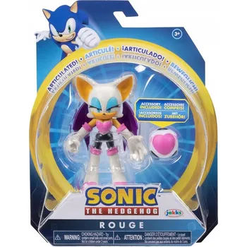 Figurka JEŽEK SONIC JAKKS PACIFIC AKČNÍ FIGURKA ROUGE + SRDÍČKOVÁ BOMBA