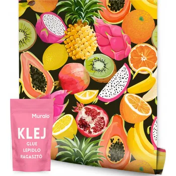 Fototapeta Tapeta do Kuchyně Barevné ovoce Papája Granátové jablko Kiwi