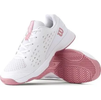 Dětské tenisové boty WILSON RUSH PRO JR Wh/Wh/Mauve WRS335290 2025 velikost UK 4