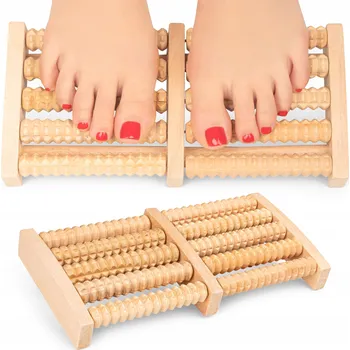 Masážní přístroj Masážní Přístroj na nohy Sulpo dřevěný dvojitý roller 10 rolí