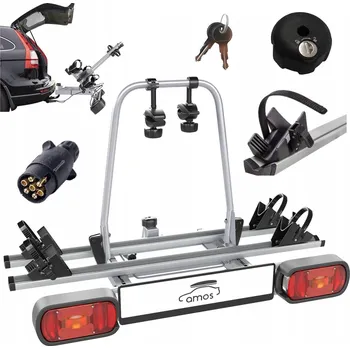 Nosič kol Nosič jízdních kol nosič kol na tažné zařízení pro 2 jízdní kola AMOS GIRO 75 kg