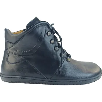 Dámská sportovní obuv Dámské barefoot celokožené pohorky NETTLE černá 39