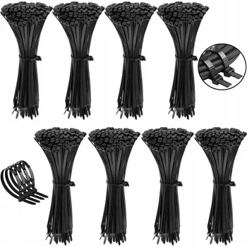 Stahovací páska Stahovací pásky, černé stahovací pásky 200x4,8 mm 800 ks