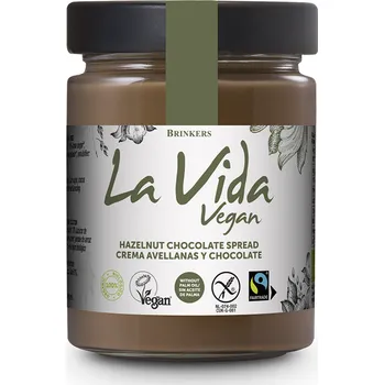 Fair trade bezlepkový krém s čokoládou a ořechy bio 270 g - LA VIDA