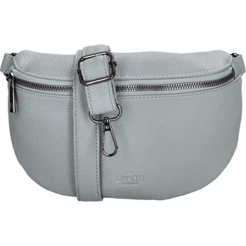 Ledvinka Světle modrá elegantní kožená ledvinka „Alexis“