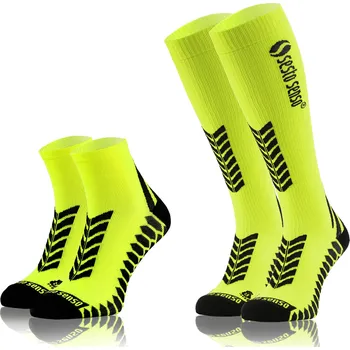 Dámské ponožky Sesto Senso 2 páry běžeckých ponožek – vysoké a nízké – velikost 39-42 – žluté