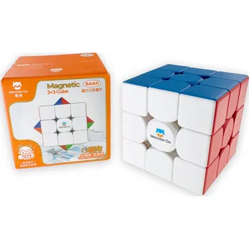 Hlavolam KOSTKA GAN MONSTER GO 3x3x3 MAGNETICKÁ RYCHLOSTNÍ LOGICKÁ KOSTKA + STOJÁNEK