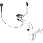 Sifon 3 1/2 " pro granitové dřezy s extra úsporou místa a s exc. ovladačem (clic-clac)