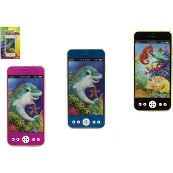 Mobil telefon na baterie, se světlem, se zvukem, plast