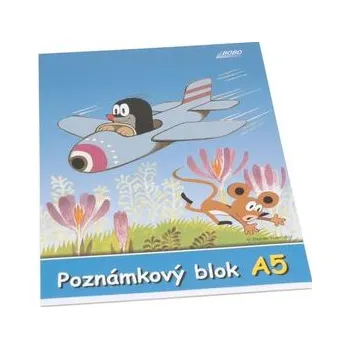 Poznámkový blok KRTEK A5, čistý, 50 listů