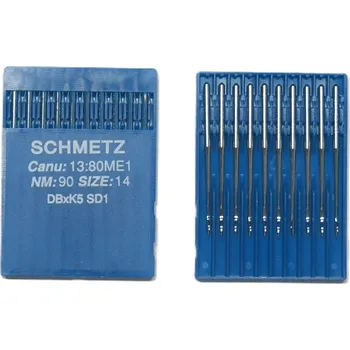 Jehla Schmetz DBXK5 SD1 síla 90 řezaná špička pro 3D výšivky, balení 10 ks