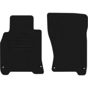 autokoberec Velurové autokoberce s upevněním v sadě Edecor