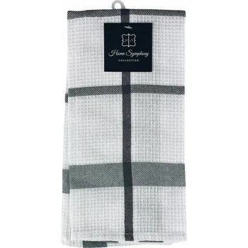 Utěrka UTĚRKA HADŘÍK černošedé kostkované 45x65