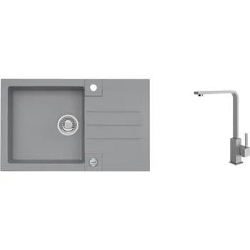 Granitový dřez SET ALVEUS ROCK 130/81 + BATERIE AFRA 81