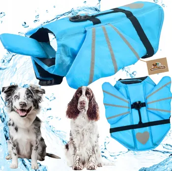 Obleček pro psa KAPOK pro psa plovací vesta do vody SE KŘÍDLY vel. M