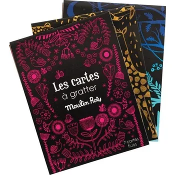 plyšák MOULIN ROTY Vyškrabávací obrázky svítící ve tmě