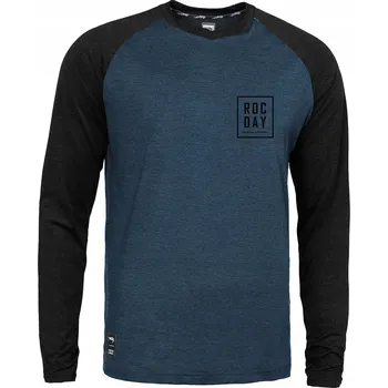 Cyklistické oblečení Dres ROCDAY Stage černá/modrá M