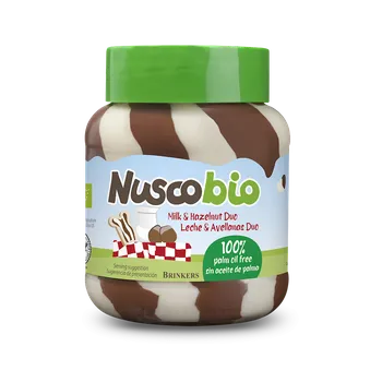 Arašídovo-kakaovo-mléčný duo krém bio 400 g - NUSCOBIO