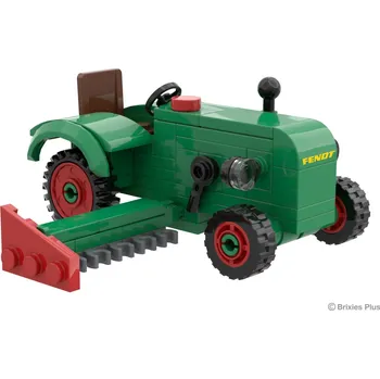 ostatní stavebnice BRIXIES Plus 222.704 Fendt Dieselross F28 Classic Club Collection - historický traktor s žací lištou, 1:32, 74 k