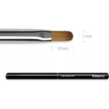 Kosmetický štětec Štětec na gel Elarto Gel Brush Oval