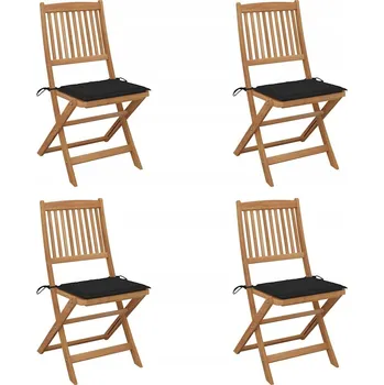 Zahradní židle VidaXL dřevěná černá