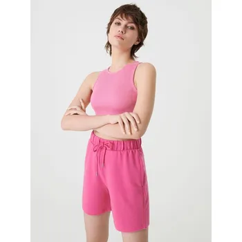 Sinsay - Kraťasy se stahovací šňůrkou - sytě růžová - 6854J-42X - 6854J-42X-S