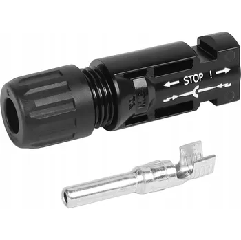 Elektrický konektor Kompletní konektor se zástrčkou MC4 Solární konektor samec minus 1 ks