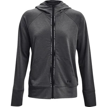 Dámská mikina Under Armour dámská rozepínací mikina s s kapucí 1360907-010 Rival Terry Taped FZ Hoodie, velikost XS