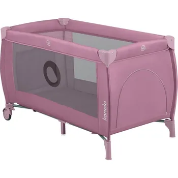 Dětská postýlka Lionelo - Cestovní postýlka STEFI PLUS Pink Magnolia