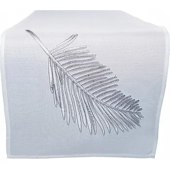 Prostěradlo Běhoun bílý, stříbrný 85 x 85 cm