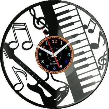 Hodiny Nástěnné hodiny Evevo černé 30 cm