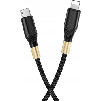 Datový kabel Kabel Borofone USB typ C - Apple Lightning 1 m černý