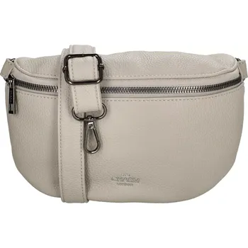 Ledvinka Šedá elegantní kožená ledvinka „Alexis“