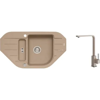 Granitový dřez SET ALVEUS NIAGARA 60/55 + BATERIE AFRA/55