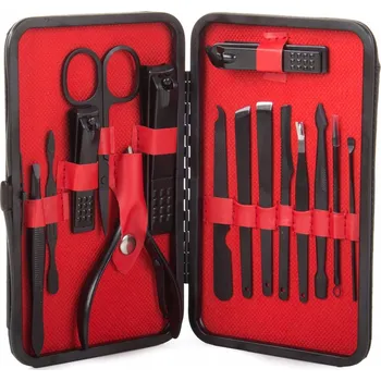 Sada na manikúru a pedikúru s 16 díly Pouzdro