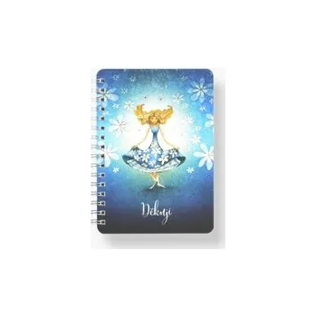 Blok Kroužkový blok Děkuji A6, čistý, 50 listů