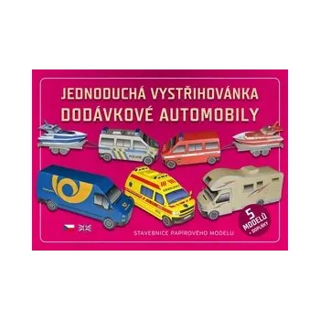 omalovánky Jednoduchá vystřihovánka dodávkové automobily - Stavebnice papírového modelu