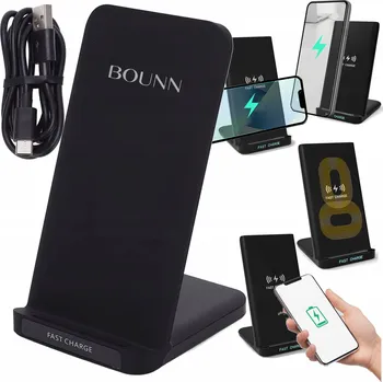 Indukční nabíječka BOUNN N19 černá
