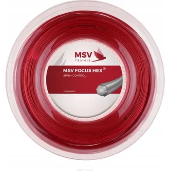 Struna na výplet tenisové rakety Tenisový výplet MSV Hepta Twist 1.25 červený 12m z role