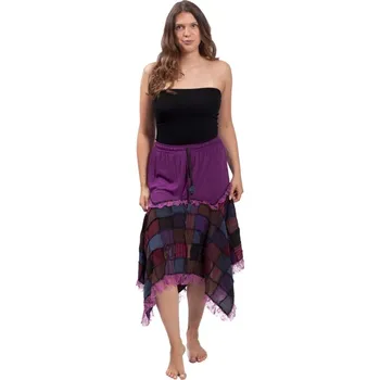 Dámská sukně Etno sukně BANDHEJ fialová