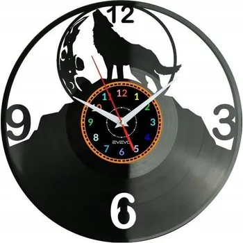 Hodiny Vlčí Nástěnné Hodiny z Vinylové Desky Moderní Dekorativní Dárek k Narozeninám