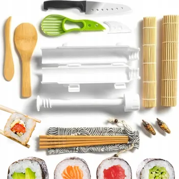 Vrták SADA NA VÝROBU SUSHI ROLKA BAZUKA PODLOŽKA STROJEK PŘÍSLUŠENSTVÍ K SUSHI