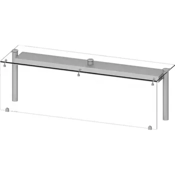 přísavka na sklo Nástavba, sklo, 1122x450x460 mm | STALGAST, ST275111