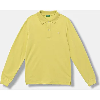 Dětské bavlněné tričko s dlouhým rukávem United Colors of Benetton zelená barva, 3089C300Z 3089C300Z.G.Season.9BYA 71X, vel. 150