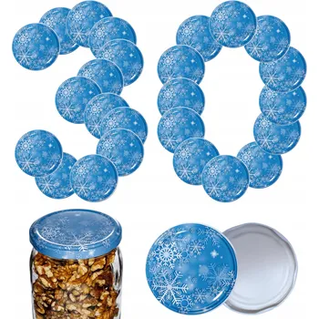 Víčko na zavařovací sklenici Šroubovací Víčka na sklenice, víčko víka, víčko 82 mm, 30 ks VZOR S