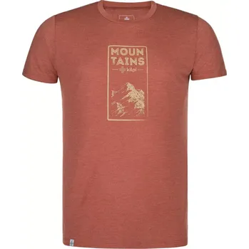 Pánské tričko Pánské funkční tričko Kilpi GAROVE-M tmavě červená XS